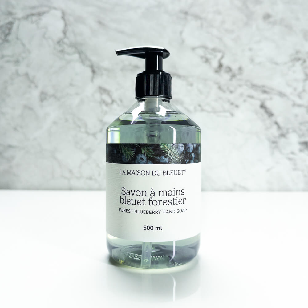 Savon liquide pour les mains aux bleuets forestiers