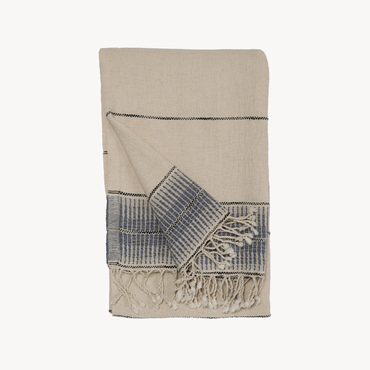 Serviette Element en coton et lin – Bluebell – Pokoloko