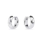 Boucles d'oreille Twisted argent
