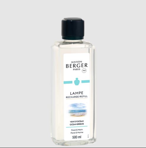 Recharge pour lampe Berger – Vent d’océan – 500 ml – Maison Berger
