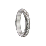 Bague de méditation Rosebud – MeditationRings – détail du filigrane de roses