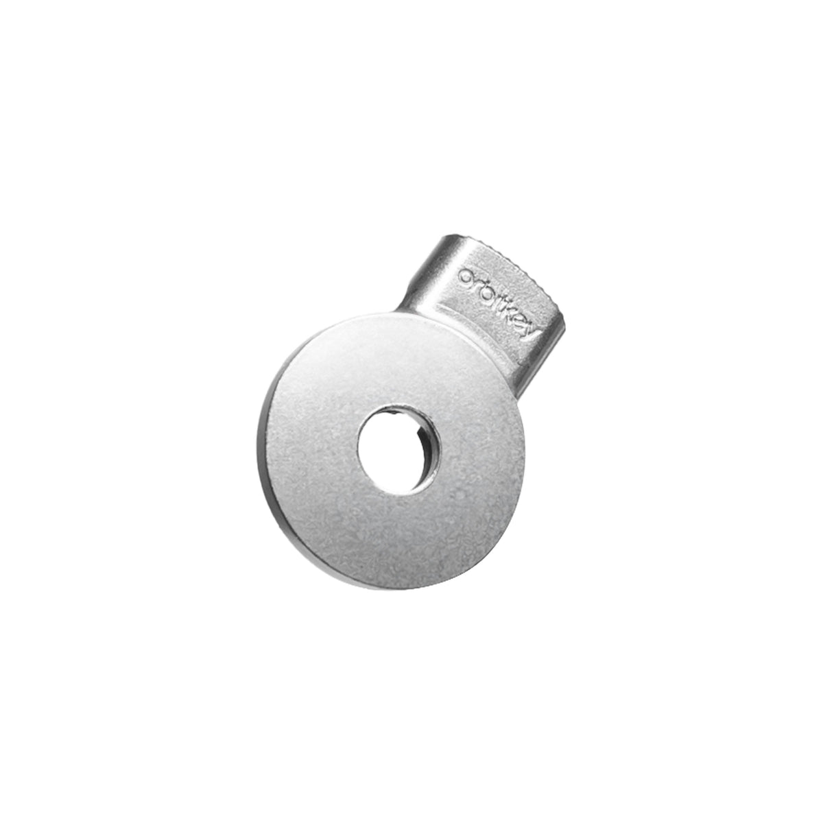 Accessoire Quick Flip pour clés Orbitkey — face métallique de l’accessoire