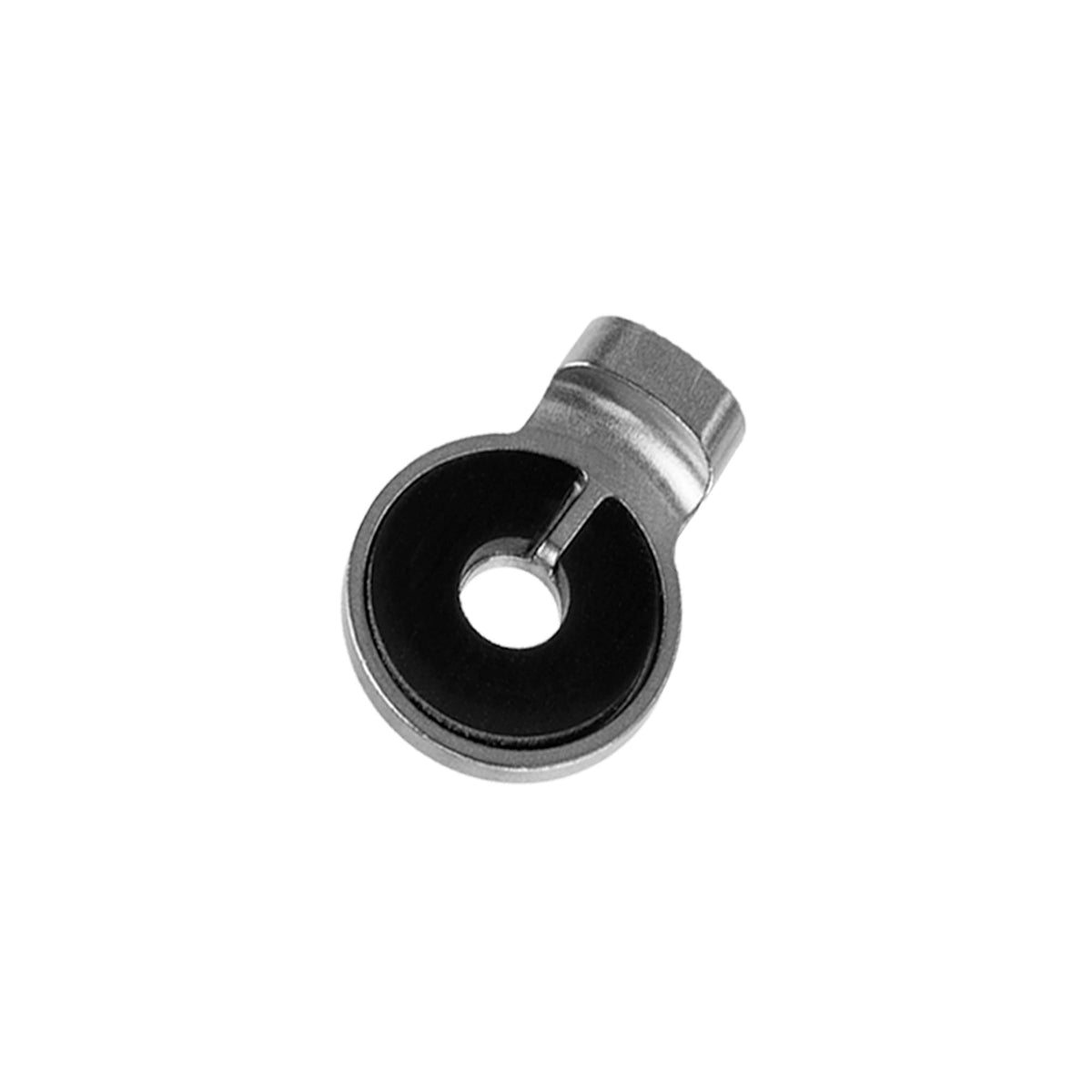 Accessoire Quick Flip pour clés Orbitkey — face de l’accessoire avec caoutchouc noir