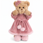 Aiko – Peluche en robe de velours rose de Bukowski Bears