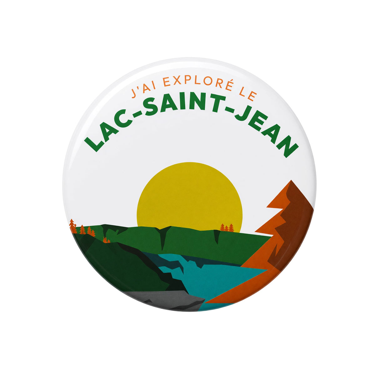 Aimant-décapsuleur J’ai exploré le Lac-Saint-Jean, vue avant