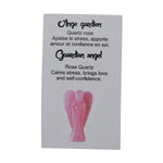 Ange décoratif en quartz rose