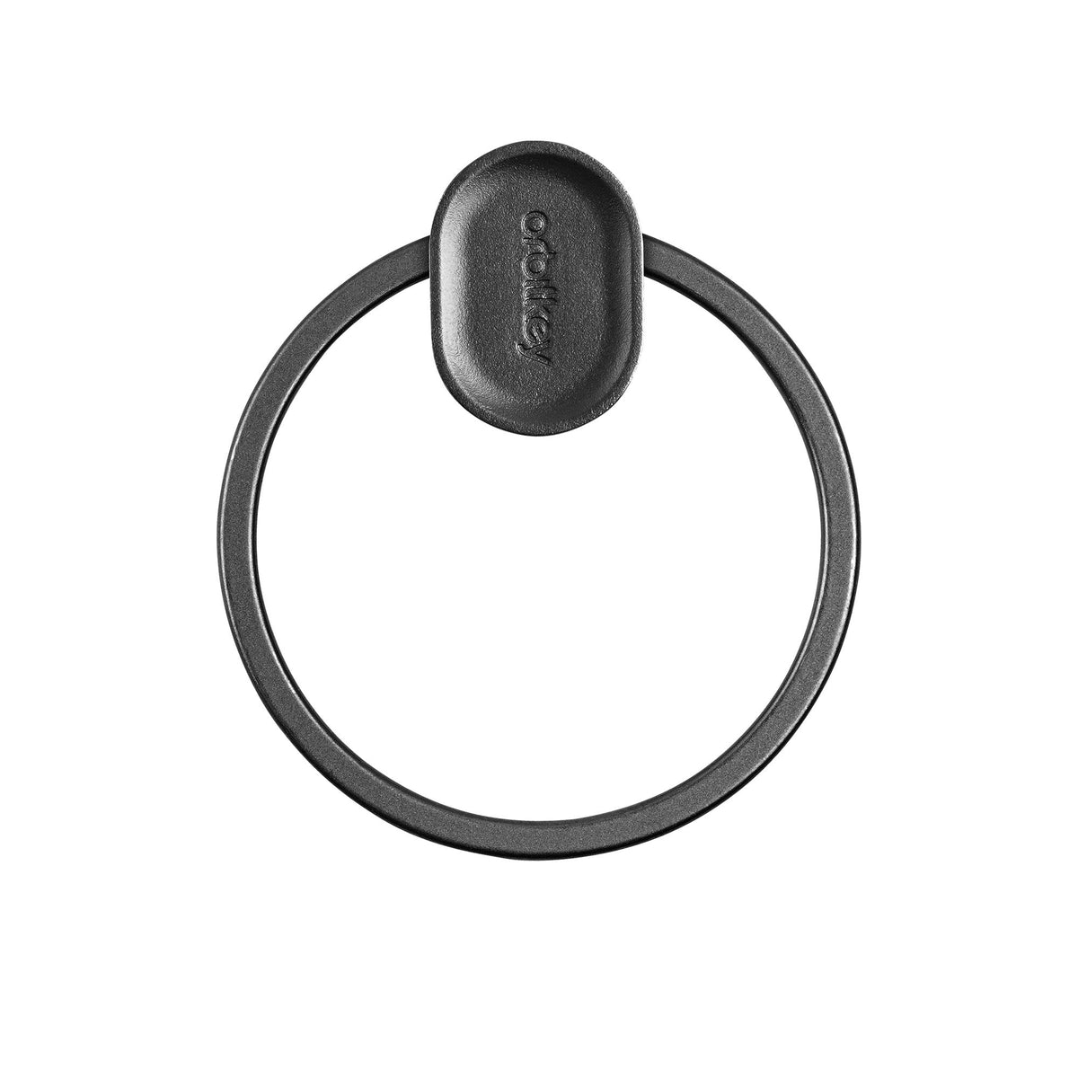 Anneau porte-clés à ouverture rapide Orbitkey Ring v2 — noir — anneau fermé