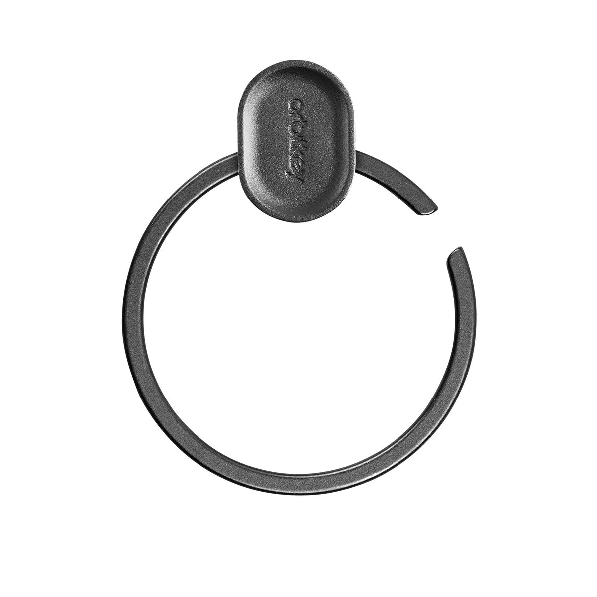 Anneau porte-clés à ouverture rapide Orbitkey Ring v2 — noir — anneau ouvert