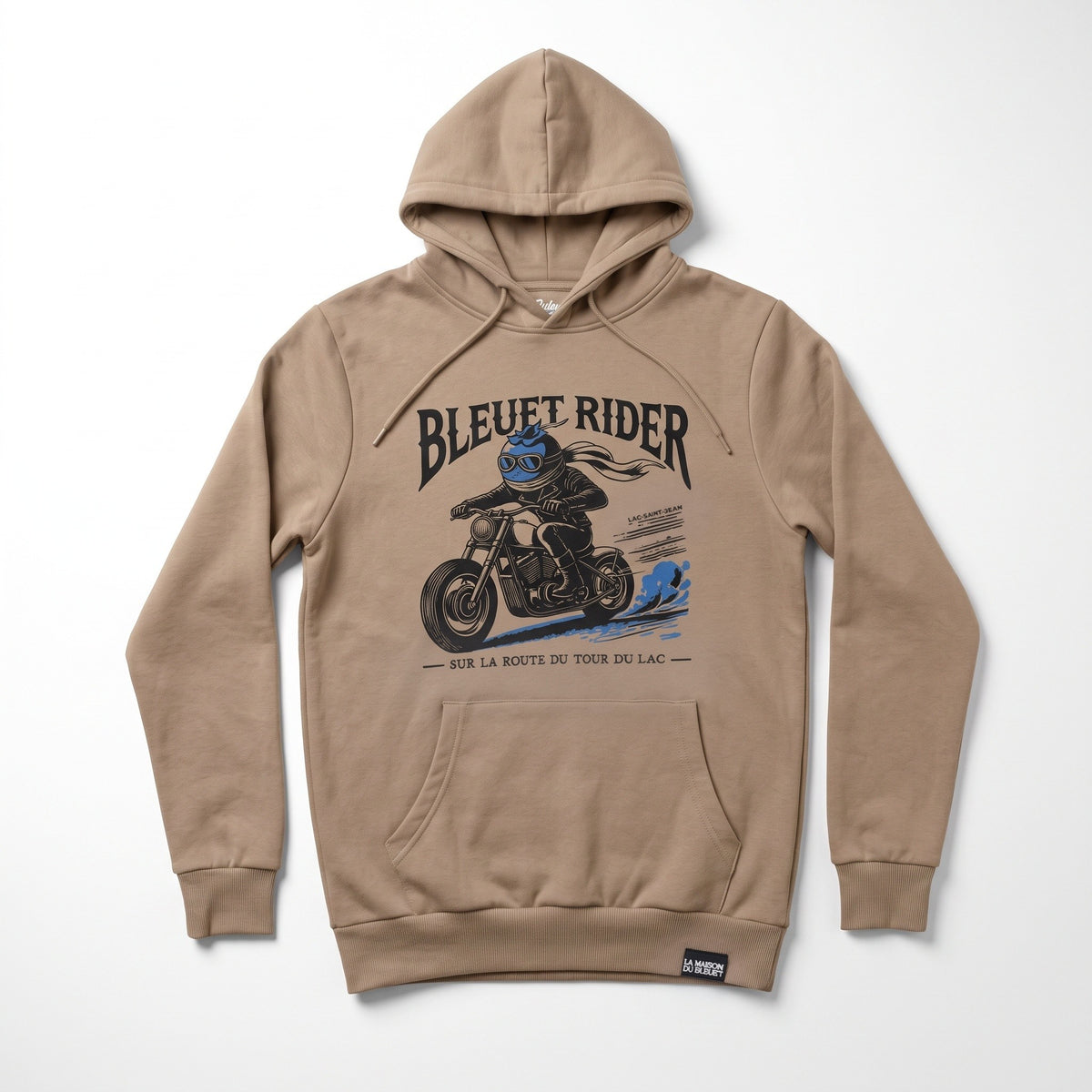 Coton ouaté à capuchon Bleuet Rider – photo du produit 1