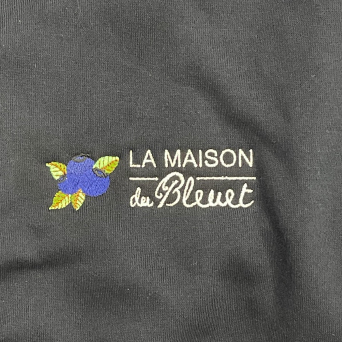 Coton ouaté unisexe à col rond – broderie visible à l'avant du coton ouaté Bleu Marine