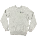 Coton ouaté unisexe à col rond – coton ouaté Gris avec broderie à l'avant