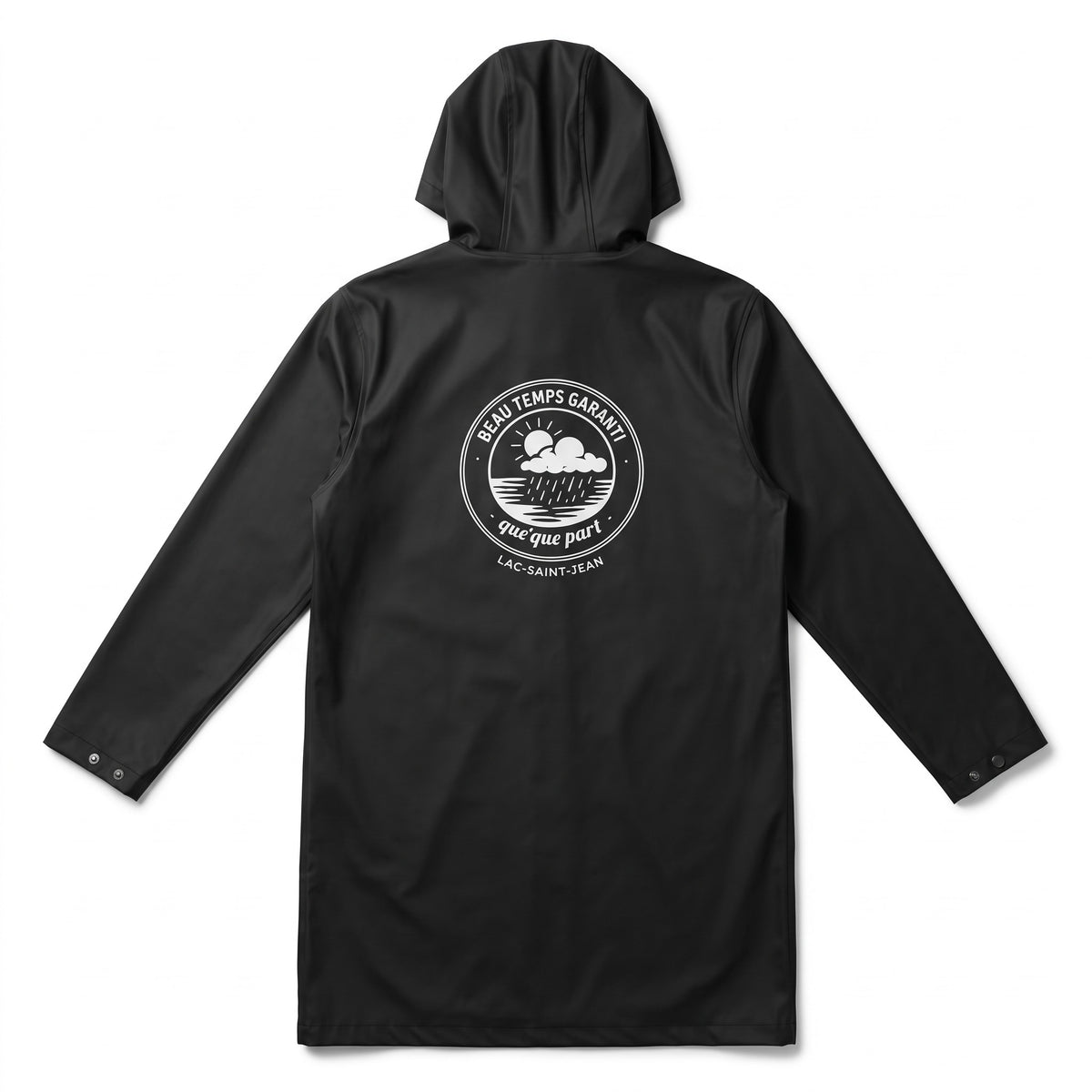 Imperméable long unisexe à capuchon Arseno – photo du produit 1