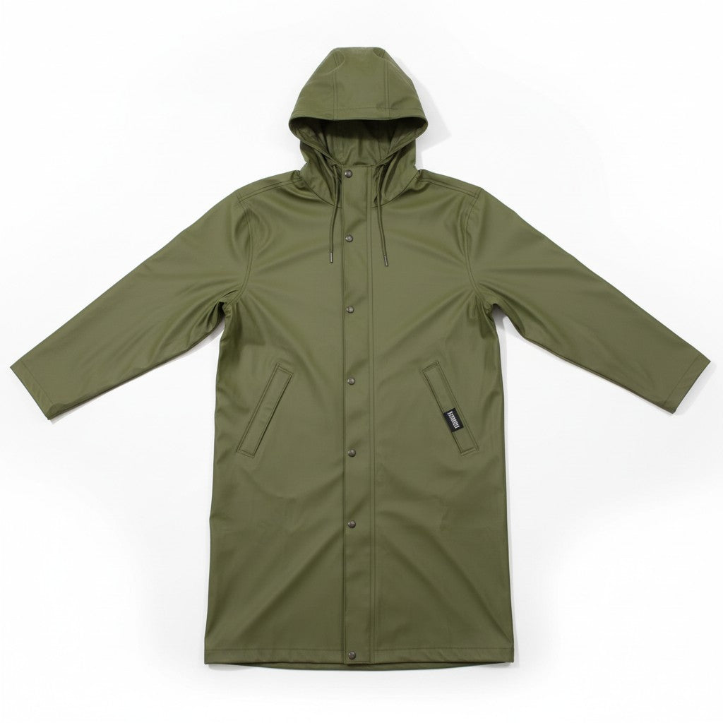 Imperméable long unisexe à capuchon Arseno – photo du produit 3