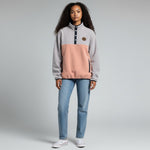 Micro-polar rétro unisexe – femme avec Polar Retro Mauve Lilas et Rose