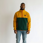 Micro-polar rétro unisexe – homme avec polar retro jaune et vert
