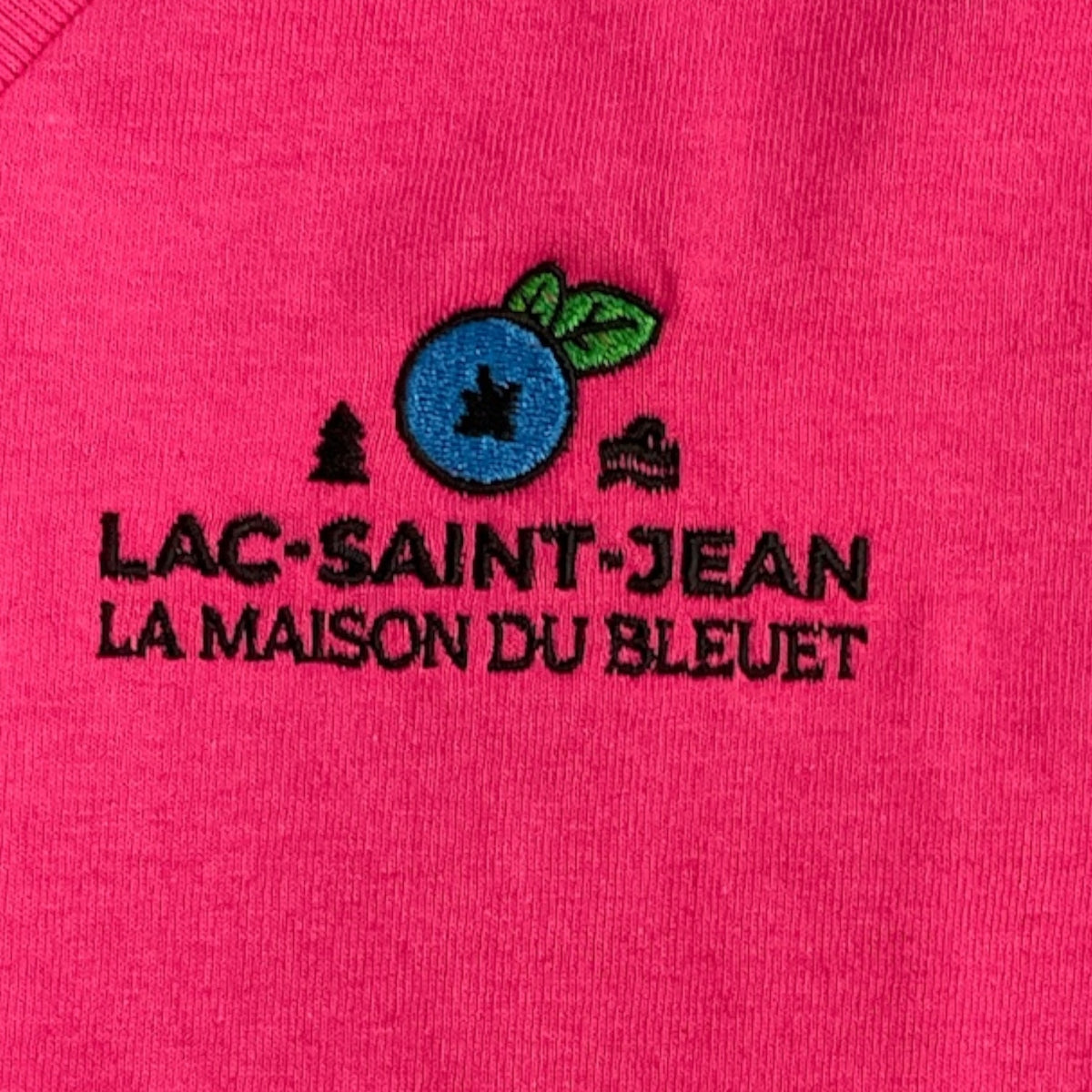 T-shirt à col V pour femme – broderie présente sur le T-shirt