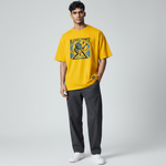 T-shirt unisexe Bleuet Power – jaune Or avec dessin à l'avant
