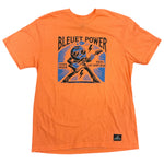 T-shirt unisexe Bleuet Power – orange avec dessin à l'avant