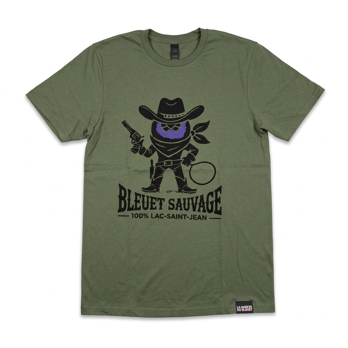 T-shirt unisexe Bleuet sauvage cowboy – photo du produit 14