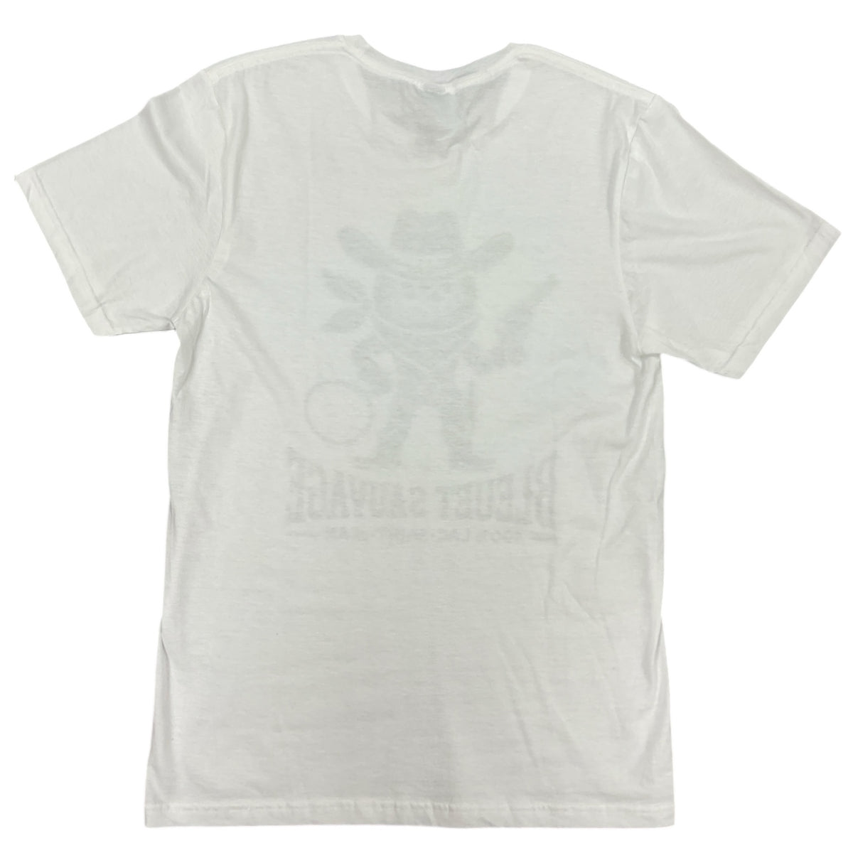 T-shirt unisexe Bleuet sauvage cowboy – blanc vue de dos