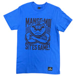 T-shirt unisexe « Mange-moi si t’es game » – bleu Royal avec dessin à l'avant