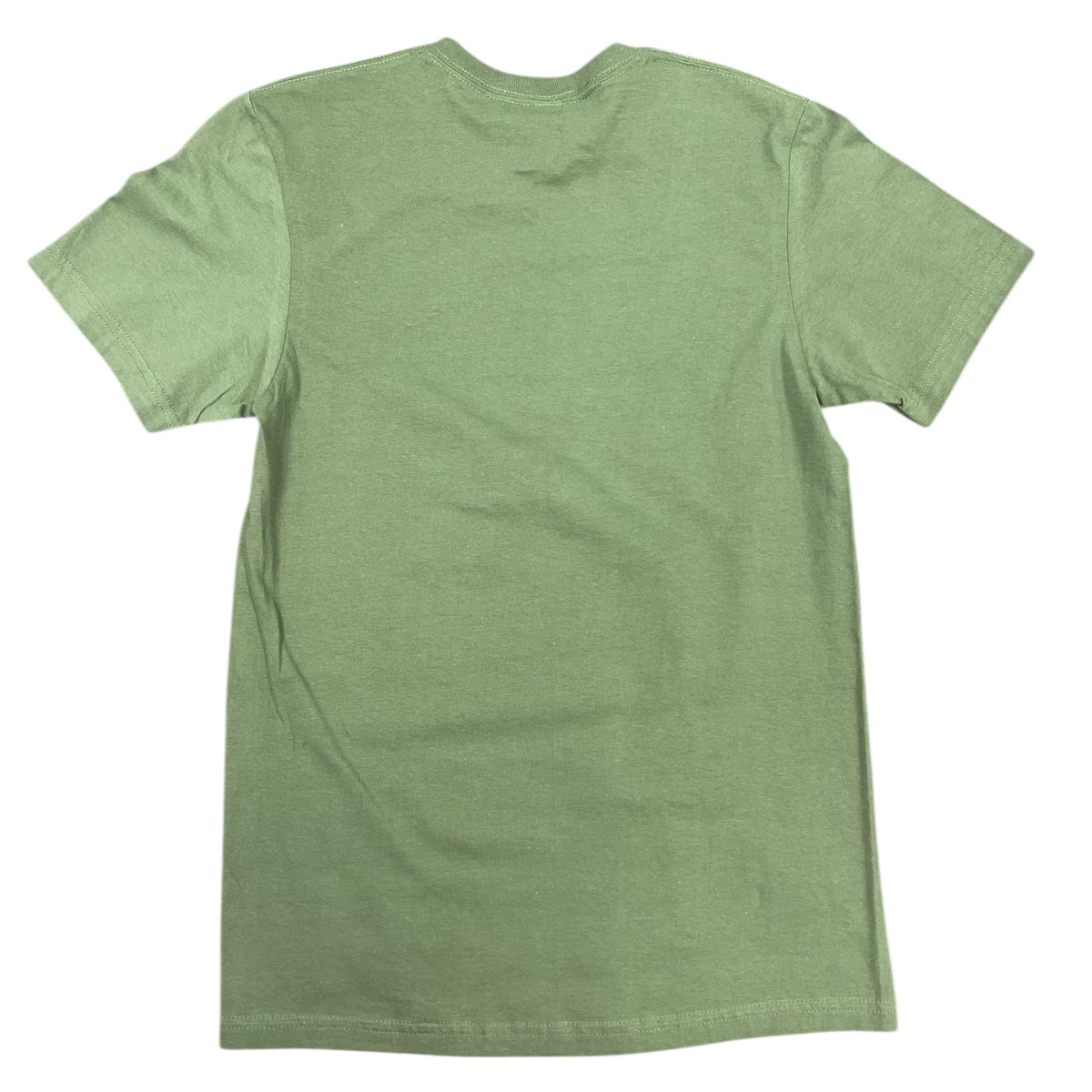 T-shirt unisexe « Mange-moi si t’es game » – vert Army vue de dos