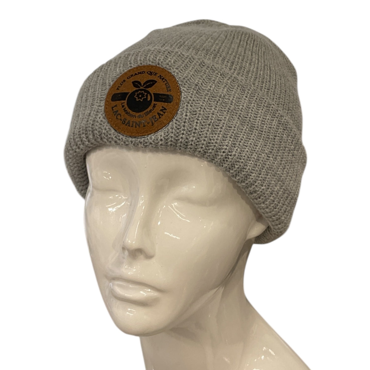 Tuque côtelée La Maison du Bleuet – gris