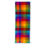 Écharpe en mélange d’alpaga – Carreaux multicolores – Pokoloko