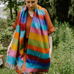 Écharpe Harvest en mélange d’alpaga – Multicolore – Pokoloko