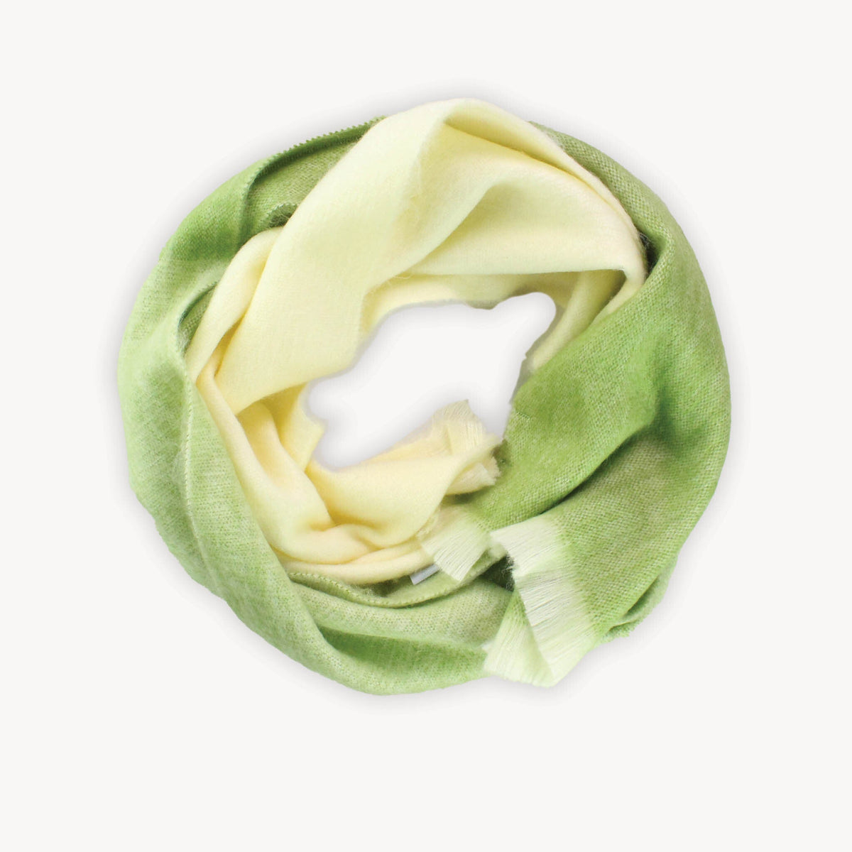 Écharpe Matcha en mélange d’alpaga – Dégradé – Pokoloko