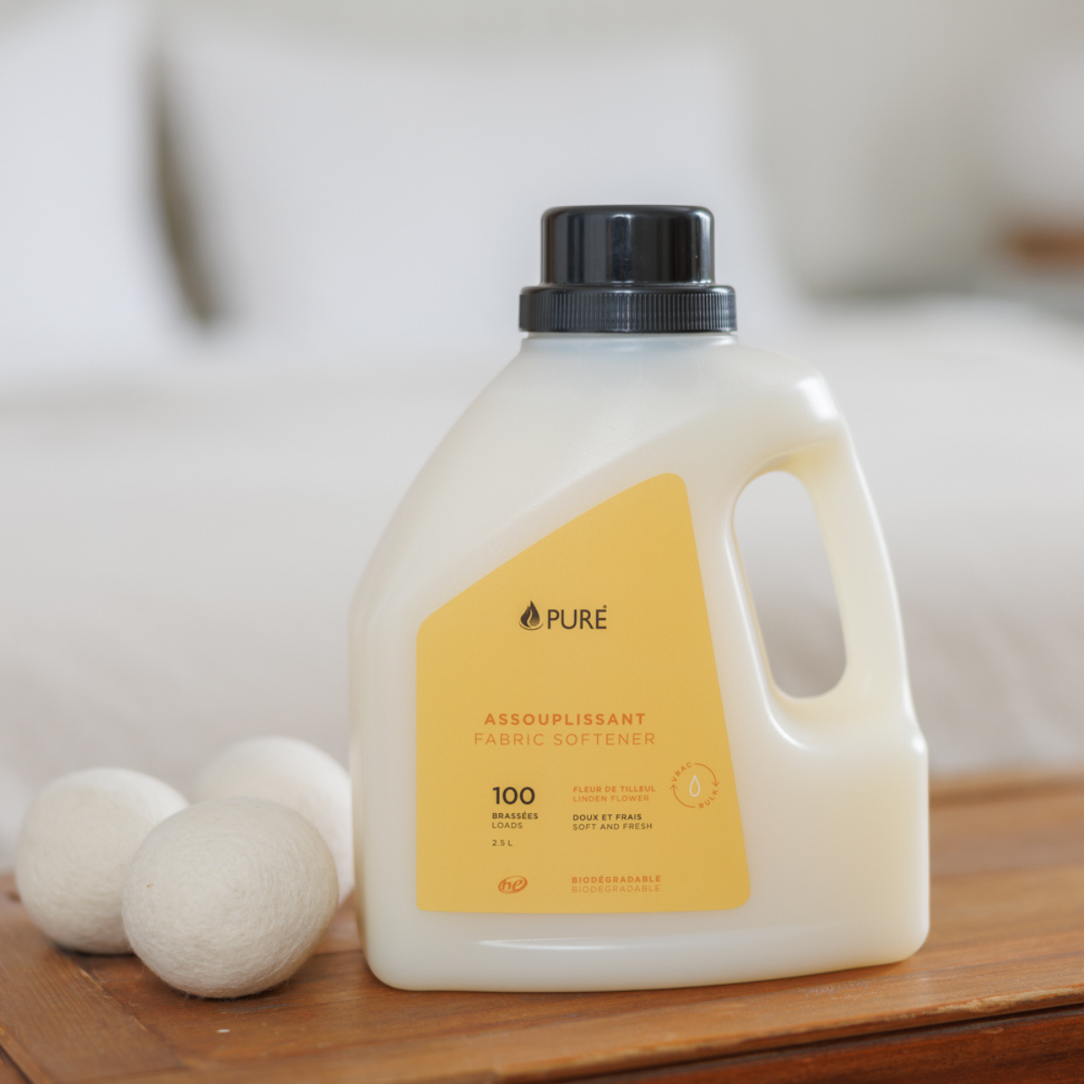 Assouplissant Pure – Fleur de tilleul – 2,5 L — présentation du produit