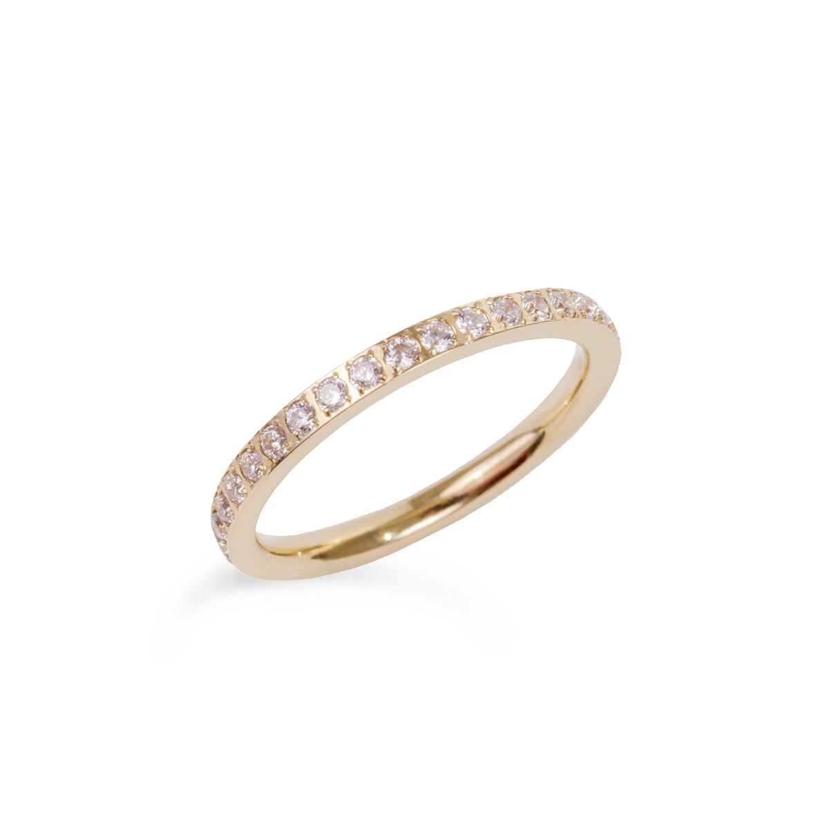 Bague éternité de Mia, fini doré
