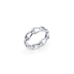 Bague Minori de Mia, fini argenté