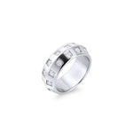 Bague Samira de Mia, fini argenté