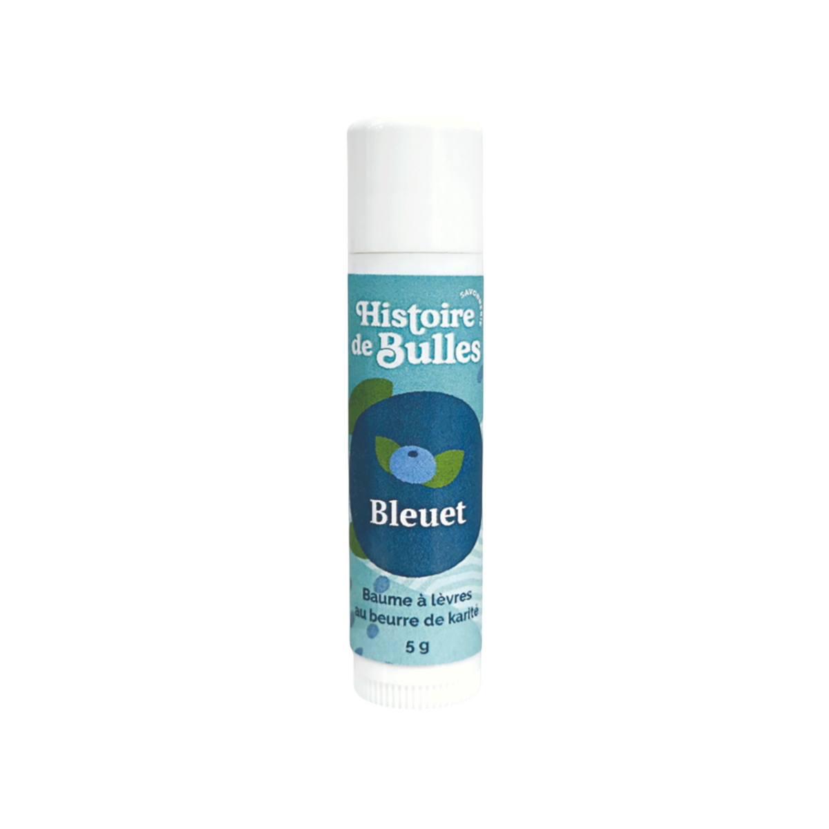Baume à lèvres – Bleuet Histoire de bulles, présentation du produit