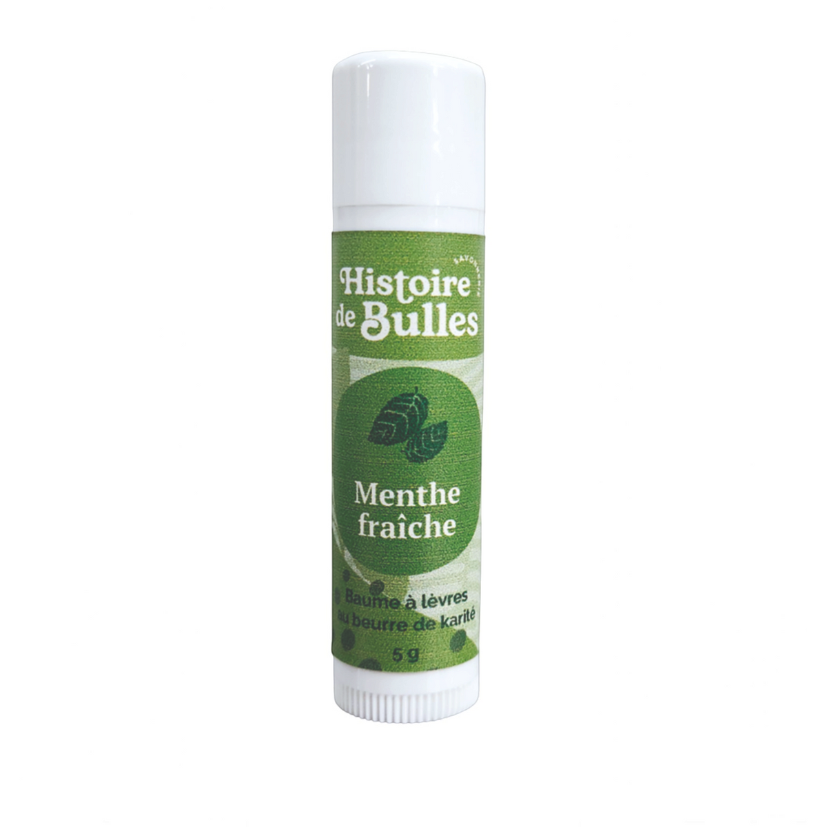 Baume à lèvres – Menthe Histoire de bulles, présentation du produit