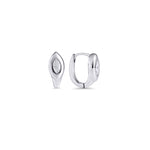 Boucles d’oreilles dormeuses Mineris – argenté de Mia