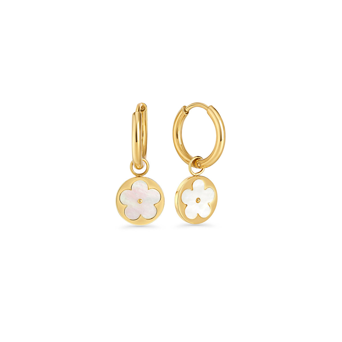 Boucles d’oreilles dormeuses Nelliann – doré de Mia
