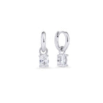 Boucles d’oreilles dormeuses Windsor – argenté de Mia