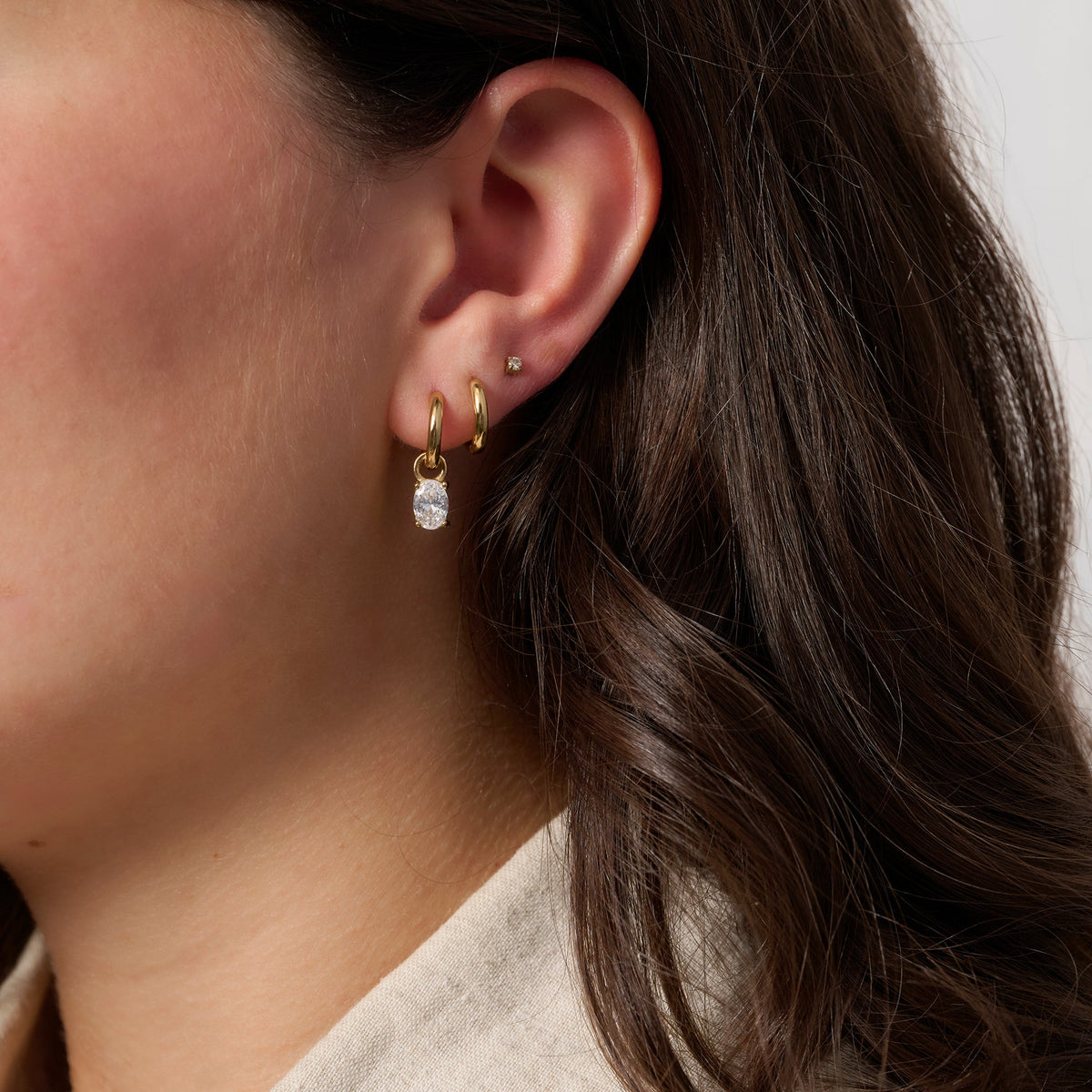 Boucles d’oreilles dormeuses Windsor – doré de Mia