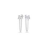 Boucles d’oreilles fixes Cosette II – argenté de Mia