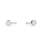 Boucles d’oreilles fixes Jupiter de Mia, fini argenté