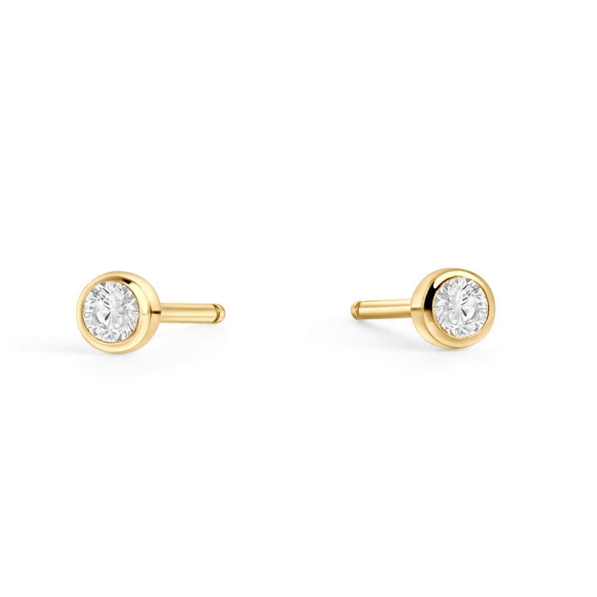 Boucles d’oreilles fixes Jupiter de Mia, fini doré