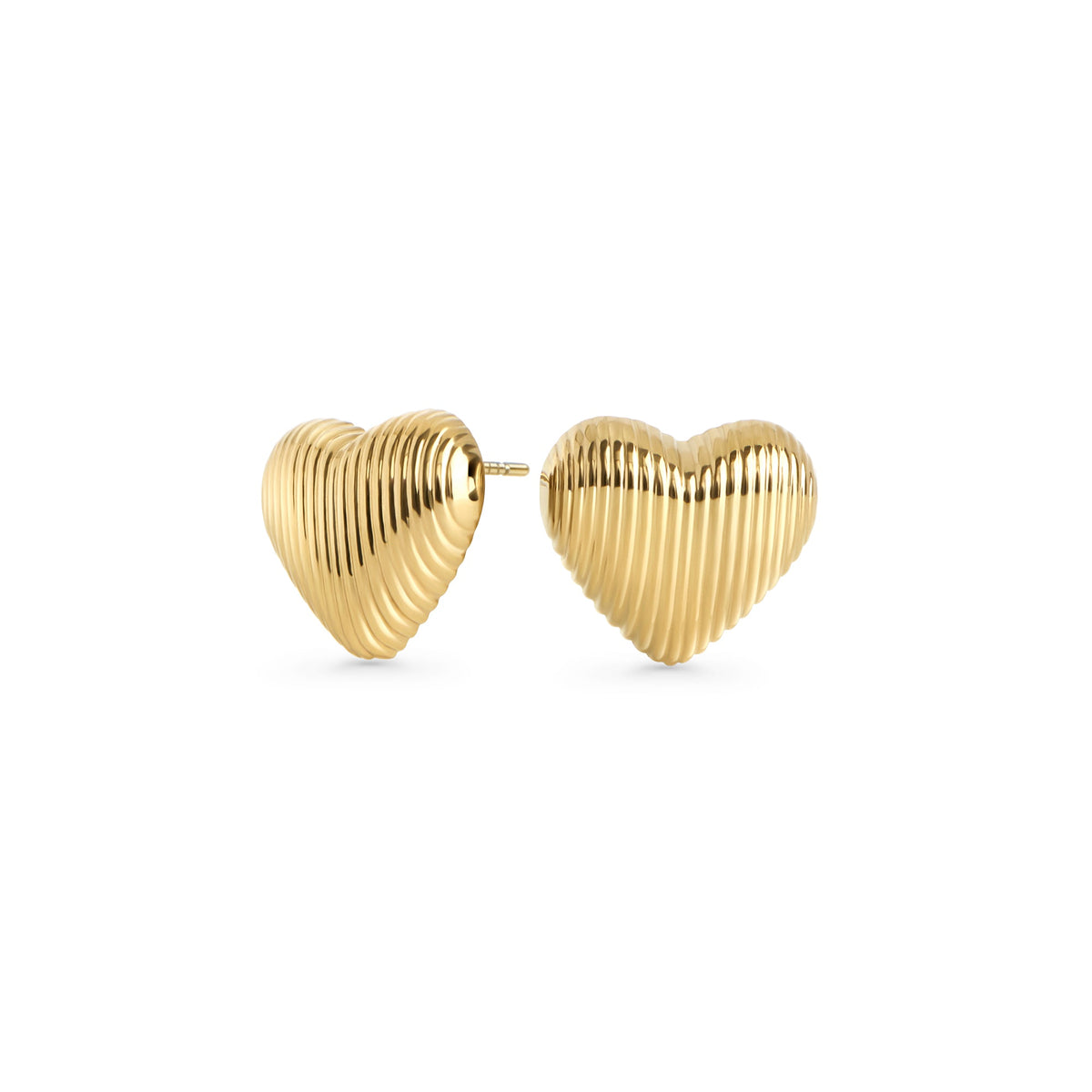 Boucles d’oreilles fixes Passion de Mia, fini doré