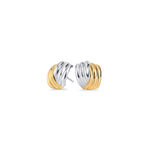 Boucles d’oreilles fixes Rivoli – argenté et doré de Mia