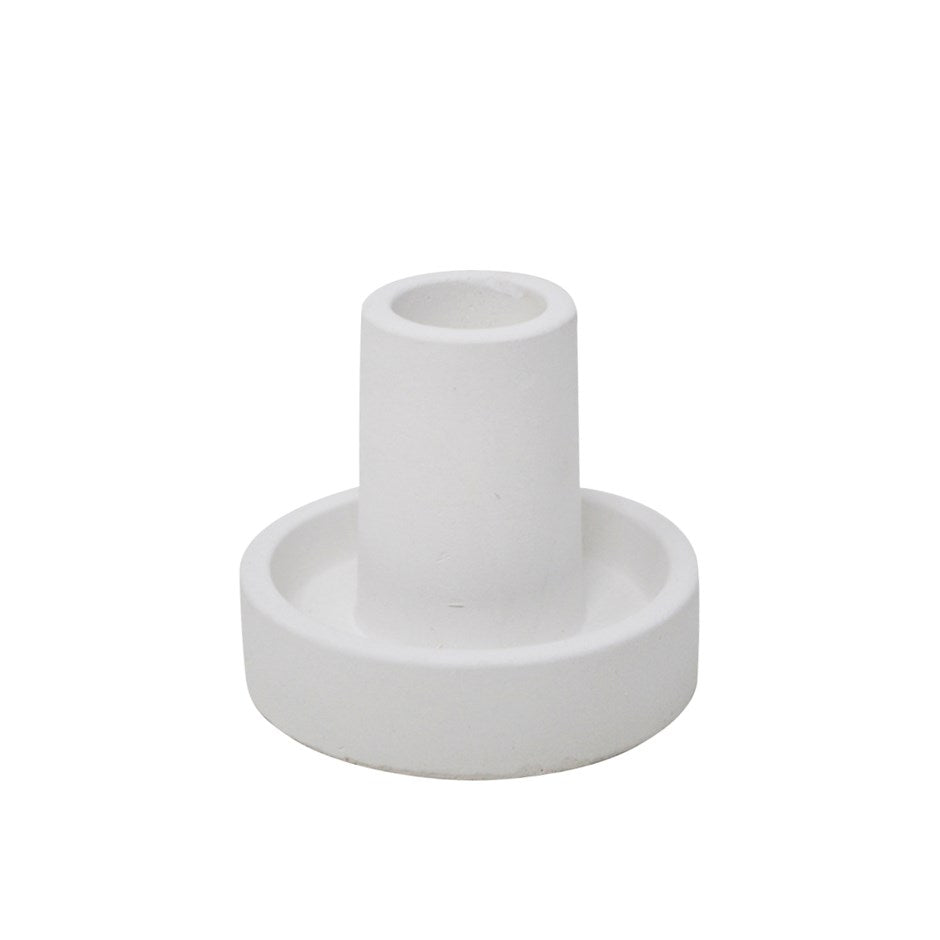 Bougeoir minimaliste blanc