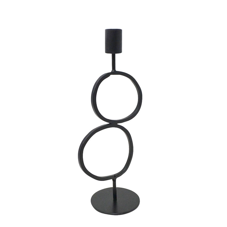Bougeoir moderne noir