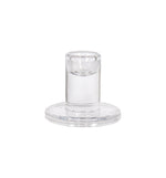 Bougeoir transparent pour chandelle effilée