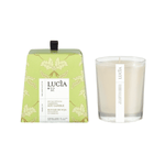 Bougie de soja Lucia – Eucalyptus et gardénia – 50 h