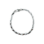 Bracelet Authentique 4 mm AJ&Co, finition argentée.